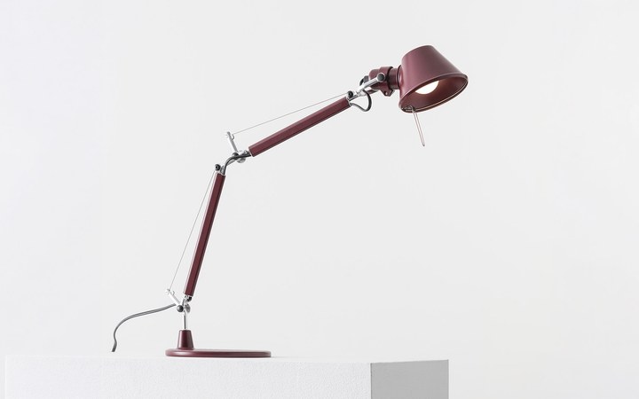 Tolomeo Micro Table Lamp - Ruby Red Collection by Artemide Table Lamps
